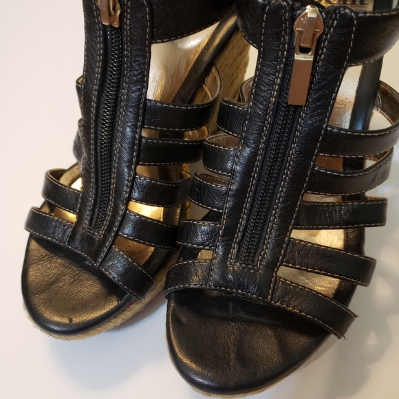 Sofft black wedge sandals Black 8 - Picture 2 of 7